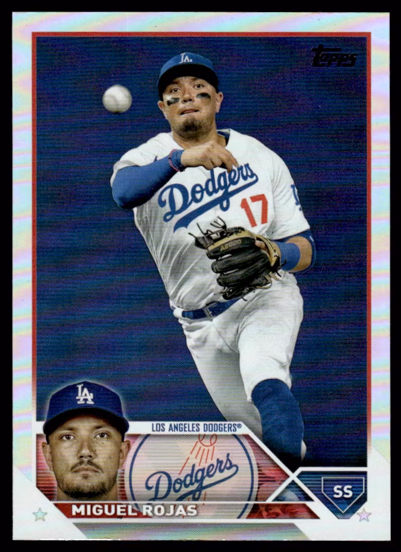 2023 Topps Rainbow Foil #580 Miguel Rojas (15-OO14-MLBDODGERS)