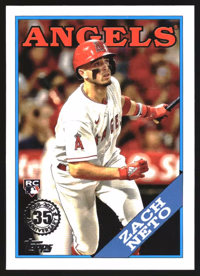 2023 Topps Update '88 Topps Baseball #88US19 Zach Neto (15-SS3-MLBANGELS)
