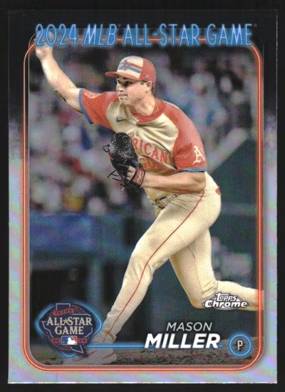 2024 Topps Chrome Update '24 All-Star Game #ASGC23 Mason Miller (15-OO9-MLBATHLETICS)