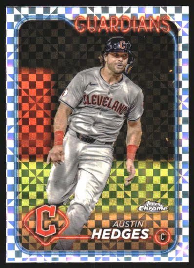 2024 Topps Chrome Update X-Fractors #USC123 Austin Hedges (12-OO9-MLBGUARDIANS)