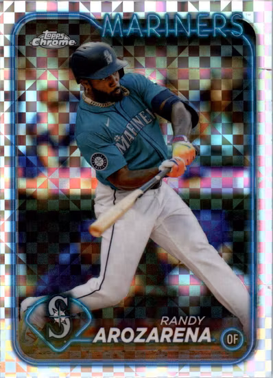 2024 Topps Chrome Update X-Fractors #USC194 Randy Arozarena (20-OO9-MLBMARINERS)