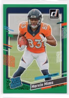 2023 Donruss Press Proof Green #327 Marvin Mims RR (20-RR10-NFLBRONCOS)