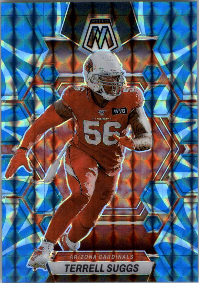 2023 Panini Mosaic Mosaic Reactive Blue #4 Terrell Suggs (15-SS7-NFLCARDINALS)