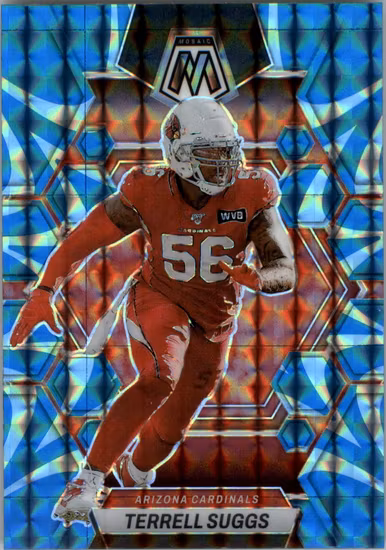 2023 Panini Mosaic Mosaic Reactive Blue #4 Terrell Suggs (15-SS7-NFLCARDINALS)