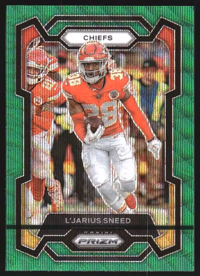 2023 Panini Prizm Prizms Green Wave #146 L'Jarius Sneed (20-LL7-NFLCHIEFS)