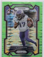 2023 Panini Prizm Prizms Neon Green Pulsar #194 K.J. Osborn (15-RR10-NFLVIKINGS)