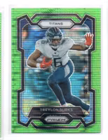 2023 Panini Prizm Prizms Neon Green Pulsar #291 Treylon Burks (15-RR10-NFLTITANS)