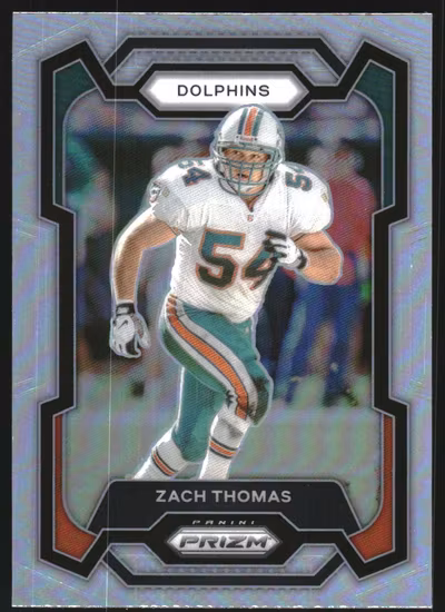 2023 Panini Prizm Prizms Silver #181 Zach Thomas (20-OO9-NFLDOLPHINS)