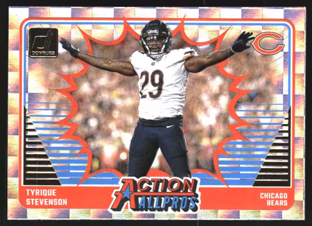 2024 Donruss Action All Pros #14 Tyrique Stevenson (15-OO14-NFLBEARS)