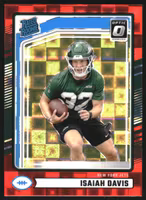 2024 Donruss Optic Rated Rookies Preview Red Pandora #386 Isaiah Davis (25-NN2-NFLJETS)
