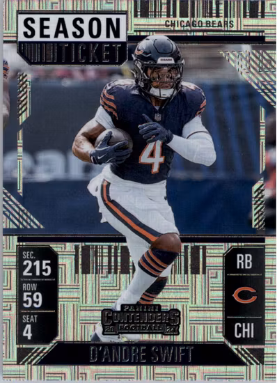 2024 Panini Contenders #16 D'Andre Swift (10-SS7-NFLBEARS)