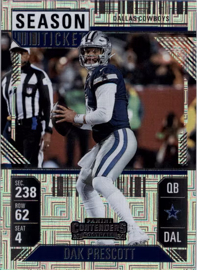2024 Panini Contenders #25 Dak Prescott (10-SS7-NFLCOWBOYS)
