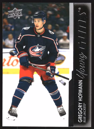2021-22 Upper Deck #486 Gregory Hofmann YG RC (30-SS9-NHLBLUEJACKETS)