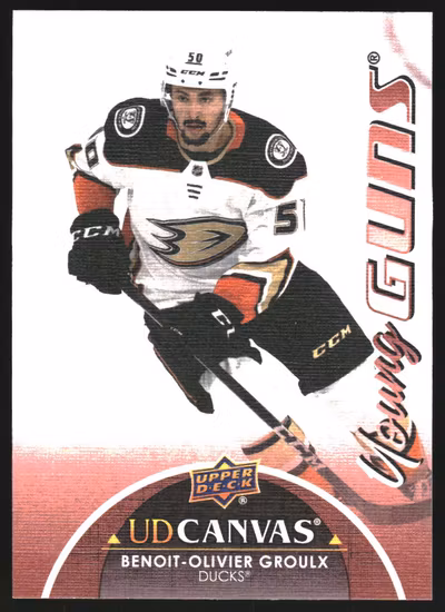 2021-22 Upper Deck Canvas #C371 Benoit-Olivier Groulx YG (40-SS10-NHLDUCKS)