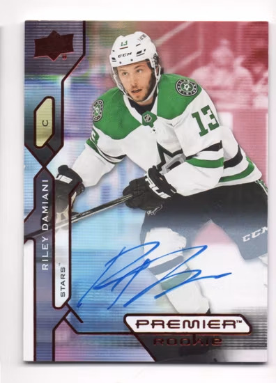 2021-22 Upper Deck Premier Autographs #127 Riley Damiani (50-B15-NHLSTARS)
