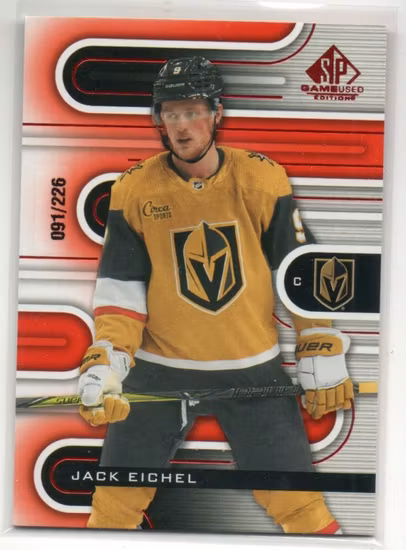 2022-23 SP Game Used Red #118 Jack Eichel (40-SS1-NHLGOLDENKNIGHTS)
