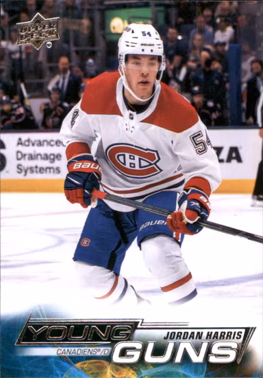 2022-23 Upper Deck #205 Jordan Harris YG RC (25-SS10-NHLCANADIENS)