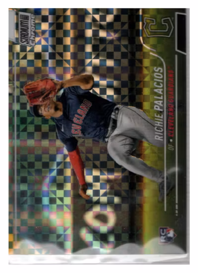 2022 Stadium Club Chrome X-Fractors #378 Richie Palacios (15-OO9-MLBGUARDIANS)