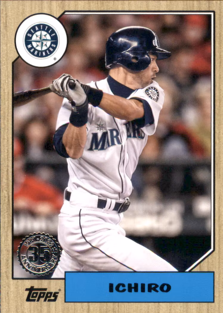 2022 Topps '87 Topps #T8788 Ichiro (12-SS5-MLBMARINERS)