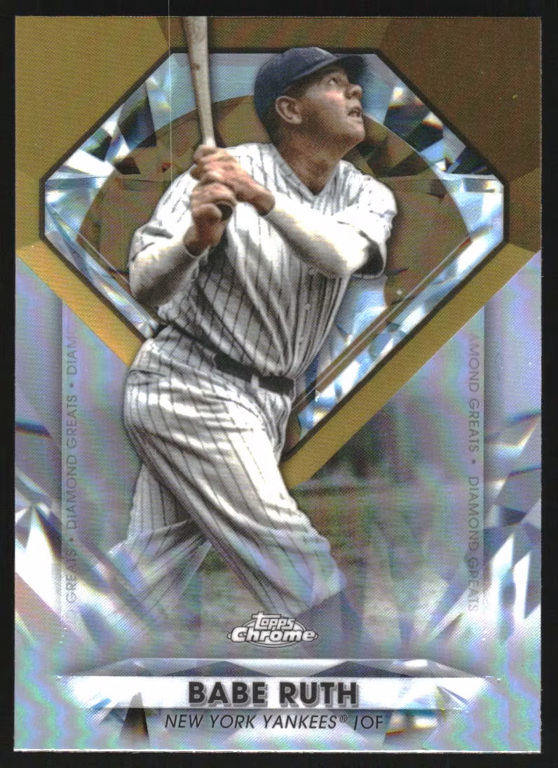 2022 Topps Chrome Update Diamond Greats Die Cuts #DGC19 Babe Ruth (30-SS13-MLBYANKEES)