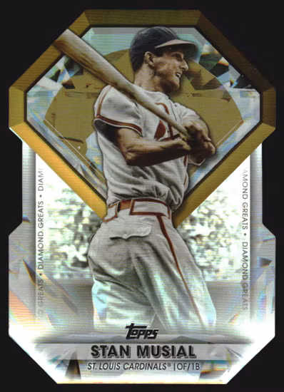 2022 Topps Diamond Greats Die Cuts #DGDC49 Stan Musial (20-SS5-MLBCARDINALS)