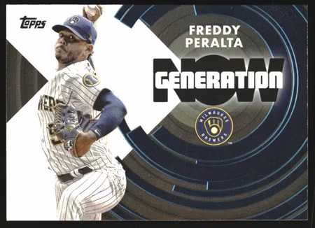 2022 Topps Generation Now #GN44 Freddy Peralta (15-SS7-MLBBREWERS)