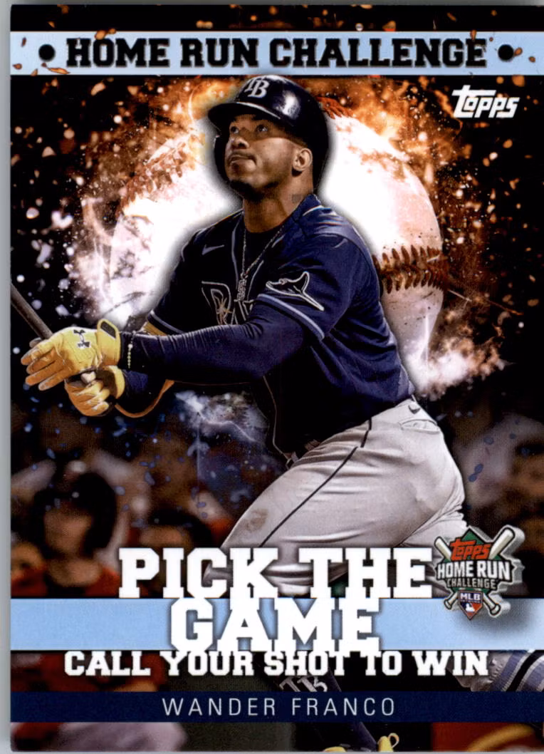2022 Topps Home Run Challenge Code Cards Series 2 #HRC27 Wander Franco (15-SS5-MLBRAYS)