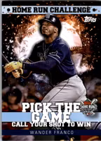2022 Topps Home Run Challenge Code Cards Series 2 #HRC27 Wander Franco (15-SS5-MLBRAYS)