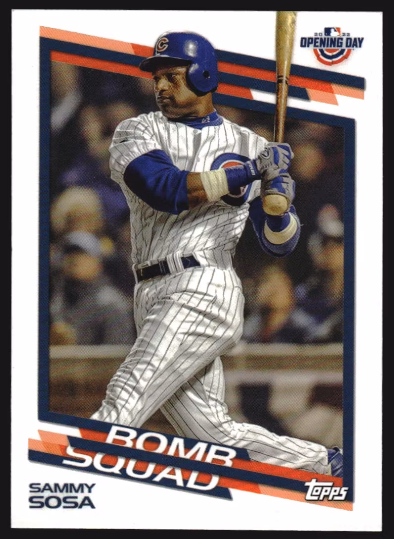 2022 Topps Opening Day Bomb Squad #BS3 Sammy Sosa (15-SS3-MLBCUBS)