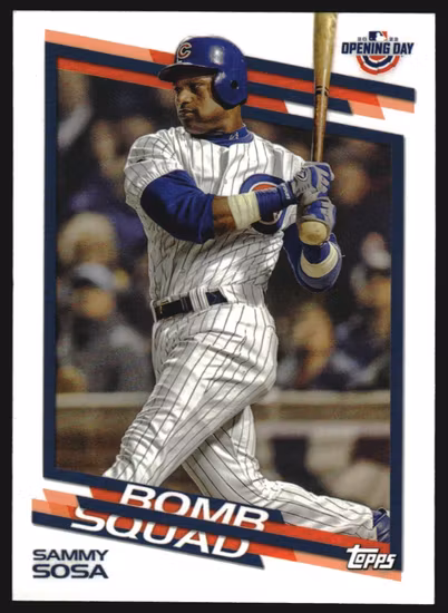2022 Topps Opening Day Bomb Squad #BS3 Sammy Sosa (15-SS3-MLBCUBS)