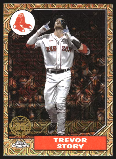 2022 Topps Update '87 Topps Silver Pack Chrome #T87C61 Trevor Story (15-SS7-MLBREDSOX)