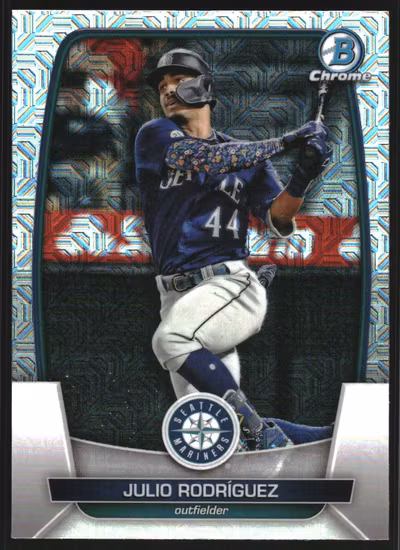 2023 Bowman Chrome Mega Box #96 Julio Rodriguez (20-SS2-MLBMARINERS)