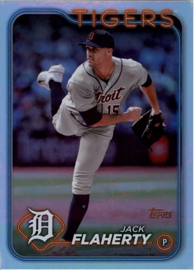 2024 Topps Rainbow Foil #640 Jack Flaherty (15-OO10-MLBTIGERS)