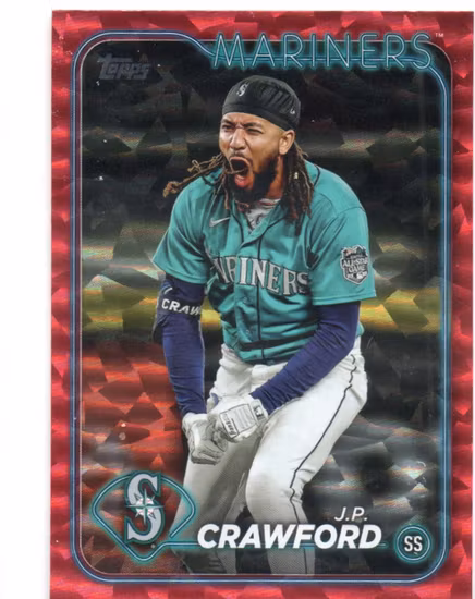 2024 Topps Red Foil #49 J.P. Crawford (20-RR10-MLBMARINERS)