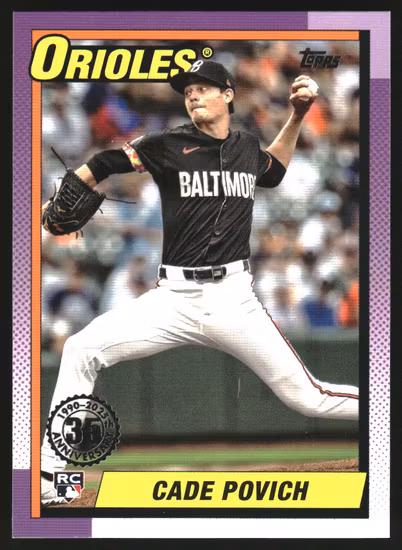 2025 Topps '90 Topps #T9069 Cade Povich (10-OO6-MLBORIOLES)
