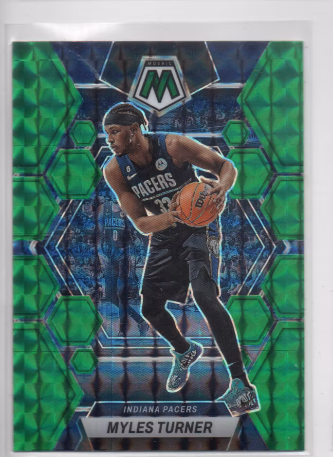 2022-23 Panini Mosaic Mosaic Green #36 Myles Turner (15-SS12-NBAPACERS)