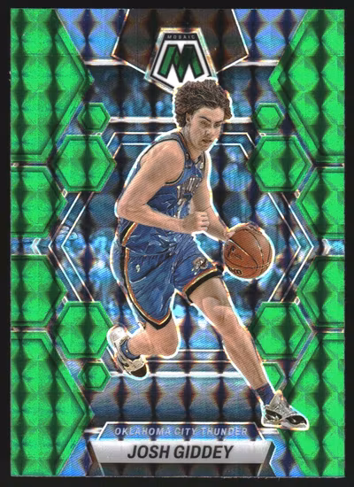 2022-23 Panini Mosaic Mosaic Green #129 Josh Giddey (20-SS8-NBATHUNDER)