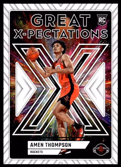 2023-24 Donruss Great X-Pectations #14 Amen Thompson (25-RR2-NBAROCKETS)