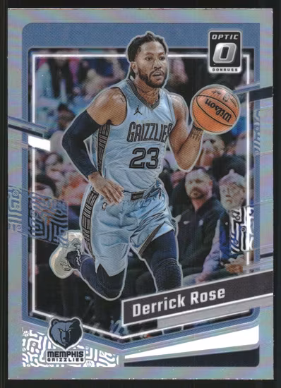 2023-24 Donruss Optic Holo #34 Derrick Rose (25-SS8-NBAGRIZZLIES)