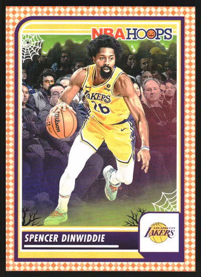 2023-24 Hoops Haunted Hoops Orange #127 Spencer Dinwiddie (12-RR2-NBALAKERS)