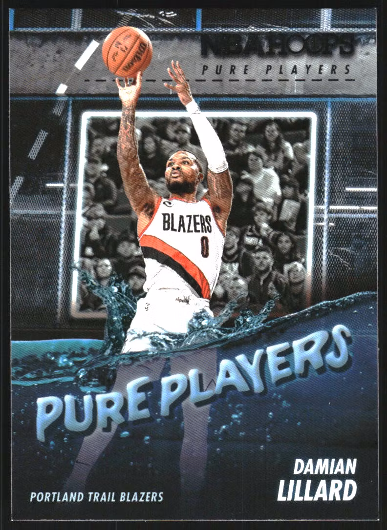 2023-24 Hoops Pure Players #7 Damian Lillard (15-SS3-NBATRAILBLAZERS)