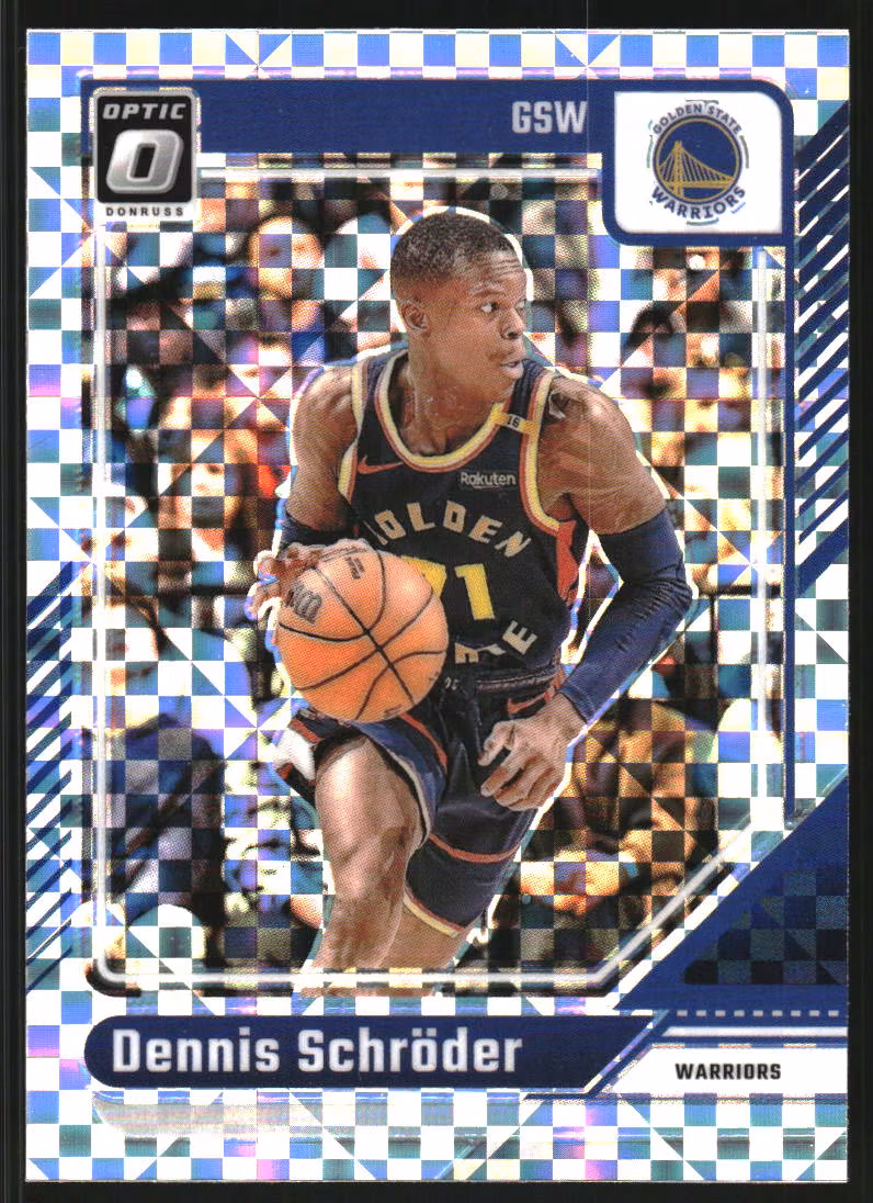 2024-25 Donruss Optic Checkerboard #84 Dennis Schroder (30-SS3-NBAWARRIORS)