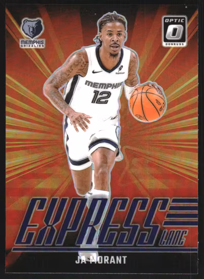 2024-25 Donruss Optic Express Lane Purple #17 Ja Morant (40-SS3-NBAGRIZZLIES)