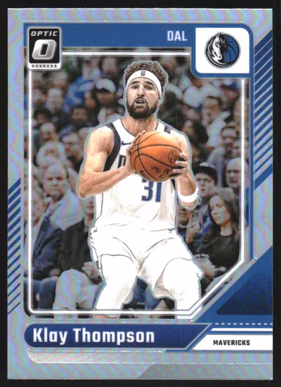2024-25 Donruss Optic Holo #9 Klay Thompson (20-SS3-NBAMAVERICKS)