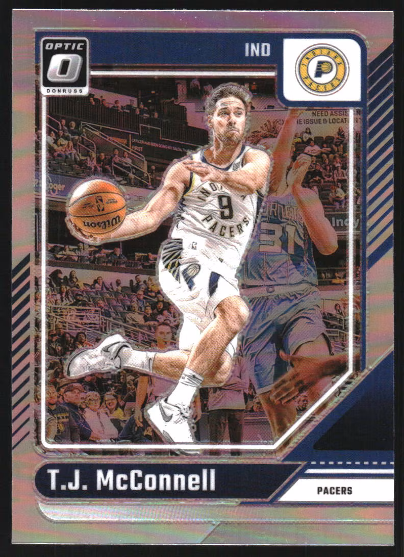2024-25 Donruss Optic Holo #67 T.J. McConnell (15-SS3-NBAPACERS)