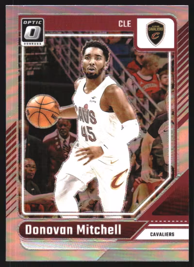 2024-25 Donruss Optic Holo #91 Donovan Mitchell (15-SS8-NBACAVALIERS)