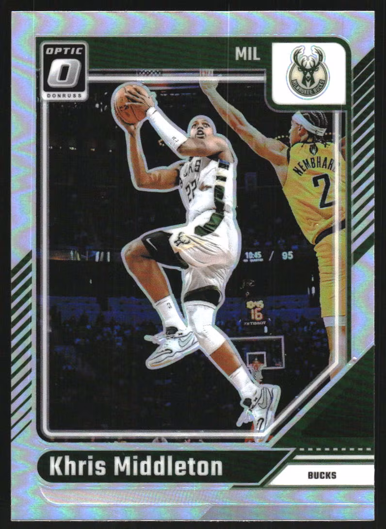 2024-25 Donruss Optic Holo #177 Khris Middleton (15-SS3-NBABUCKS)