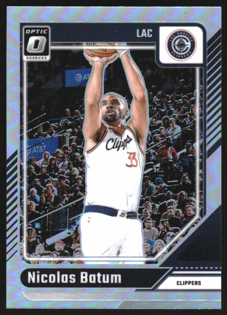 2024-25 Donruss Optic Holo #193 Nicolas Batum (12-SS3-NBACLIPPERS)