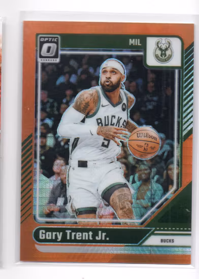 2024-25 Donruss Optic Hyper Orange #166 Gary Trent Jr. (25-OO3-NBABUCKS)
