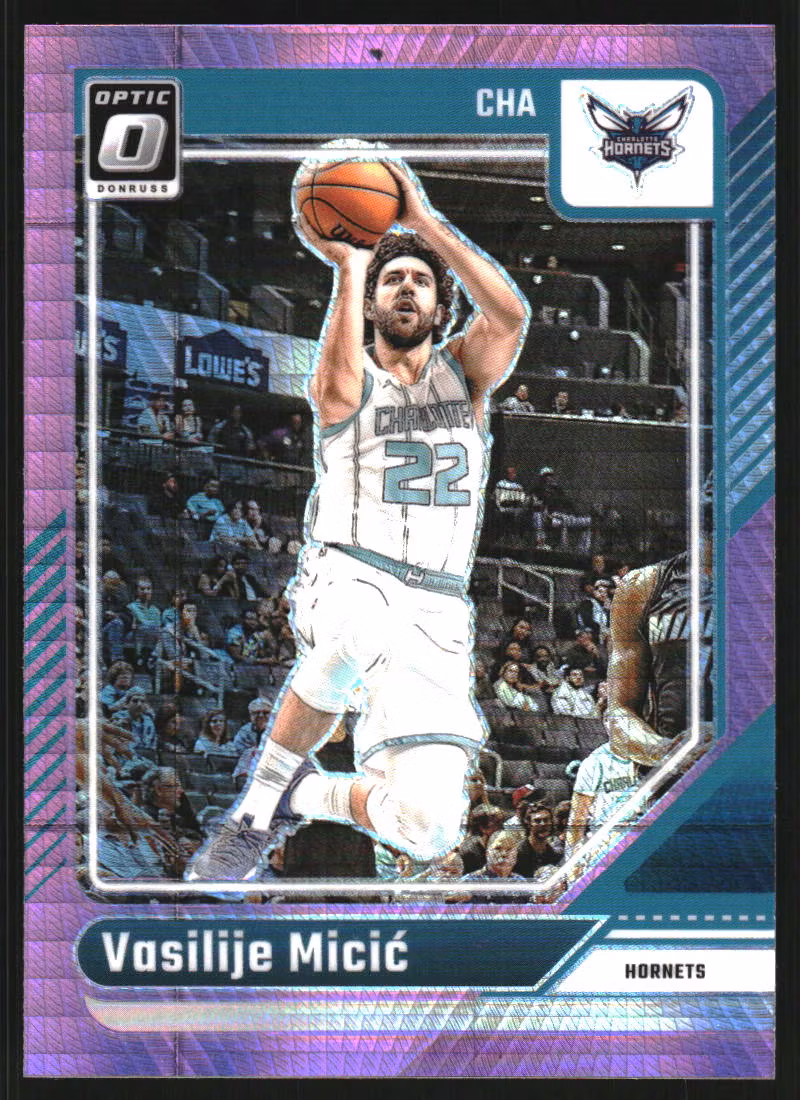 2024-25 Donruss Optic Hyper Pink #55 Vasilije Micic (12-SS2-NBAHORNETS)